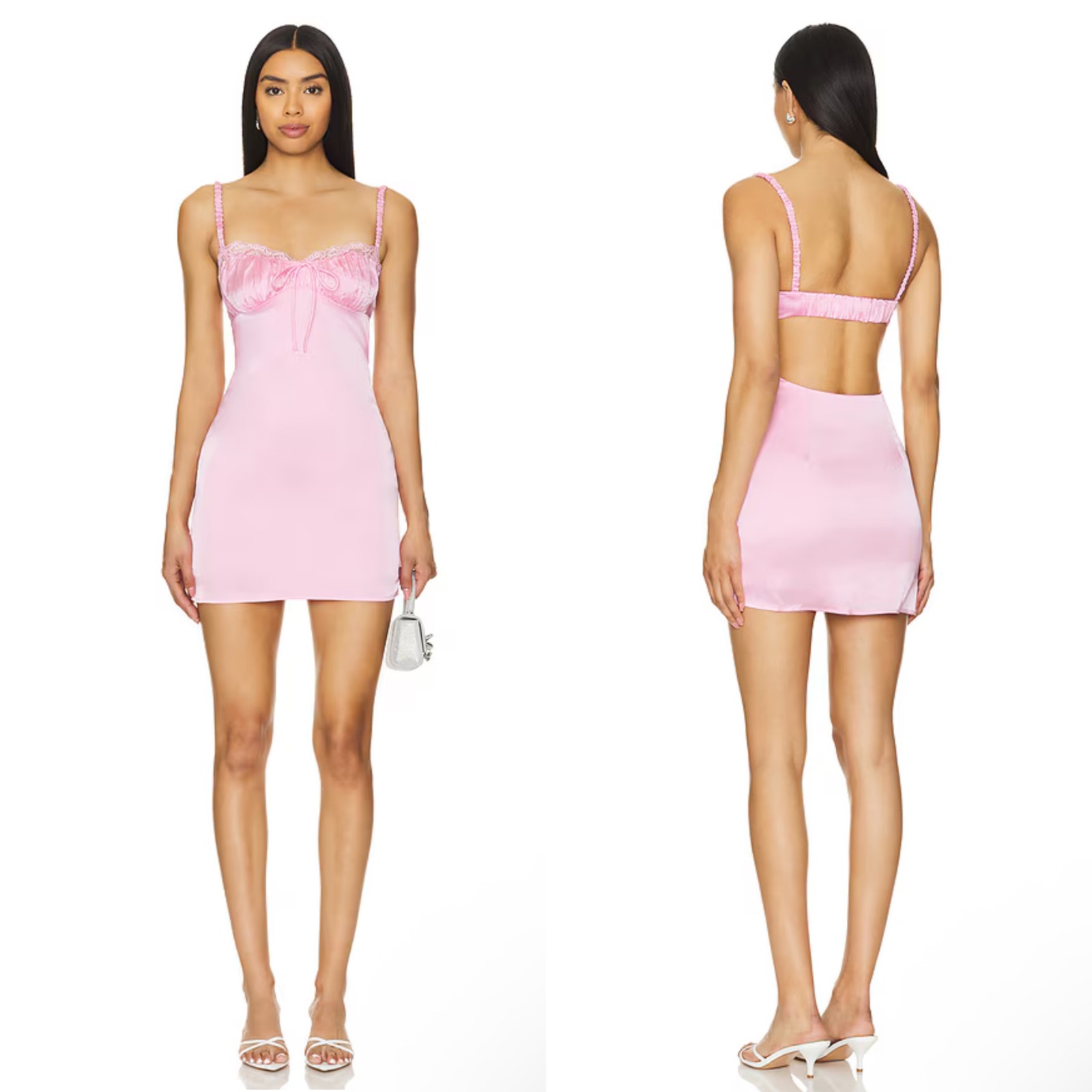 Nwt More To Come Kimberly Mini Dress In Baby Pink Size Xs